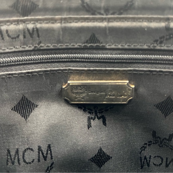 MCM Black Quilted Tote Bag with Gold Accents - Picture 9 of 11